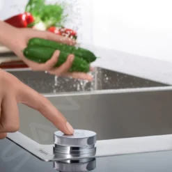 Hansgrohe Afvoergarnituren - Automatische Afvoer- En Overloopgarnituur Voor Select Dubbele Spoelbak Graniet, Chroom 43948000 -Exporteren Kraan Lux Winkel 8774873143dc033400f63a4c 1