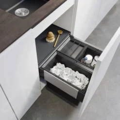 Blanco Select - Inbouw Afvalemmer, Met Scheidingswand, Inhoud 35 L 526202 -Exporteren Kraan Lux Winkel 87a3eabc8332cc480c232373