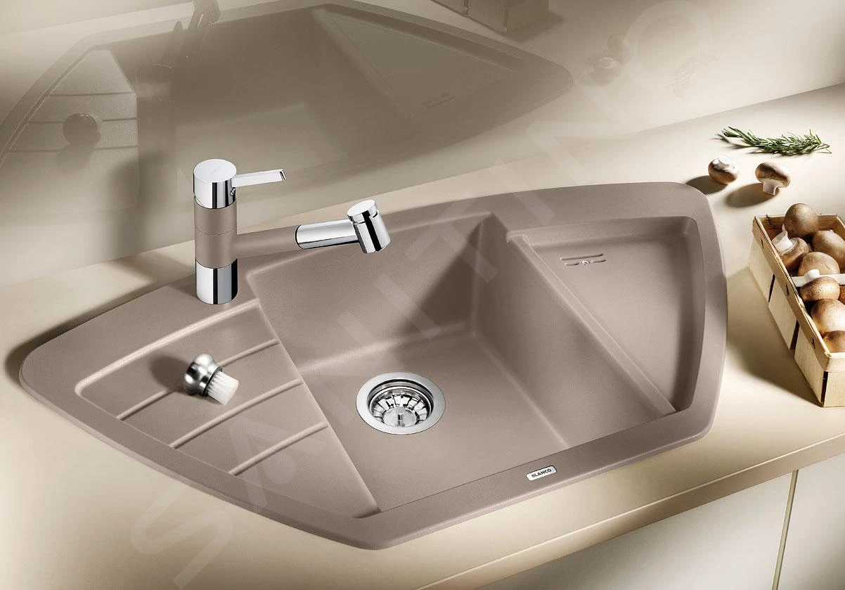 Blanco Zia 9 - Silgranit Spoelbak, 930x510 Mm, Zwart 526031 5 Blanco Zia 9 - Silgranit Spoelbak, 930x510 Mm, Zwart 526031 - Afbeelding 3