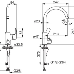Hansa Pinto - Keukenkraan, Met Afsluitbaar Ventiel, Chroom 45142283 -Exporteren Kraan Lux Winkel 8b1845e4ae101335ae362333