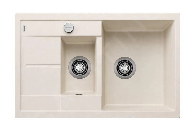 Blanco Metra 6 - Silgranit Spoelbak, 780x500 Mm, Met Afvoerbediening, Zacht Wit 527114 3 Blanco Metra 6 - Silgranit Spoelbak, 780x500 Mm, Met Afvoerbediening, Zacht Wit 527114