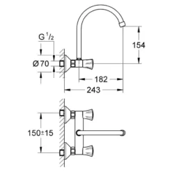 Grohe Costa L - Keukenkraan, Chroom 31191001 6 Grohe Costa L - Keukenkraan, Chroom 31191001 -Exporteren Kraan Lux Winkel 8b6ea5df04e30cf9581a4460