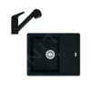 Franke Sets - Keukenset G55, Fragraniet Spoelbak BFG 611-62 En Keukenkraan FC 9547.901, Mat Zwart 114.0675.661 -Exporteren Kraan Lux Winkel 905340ea563062cb1a4cfb19