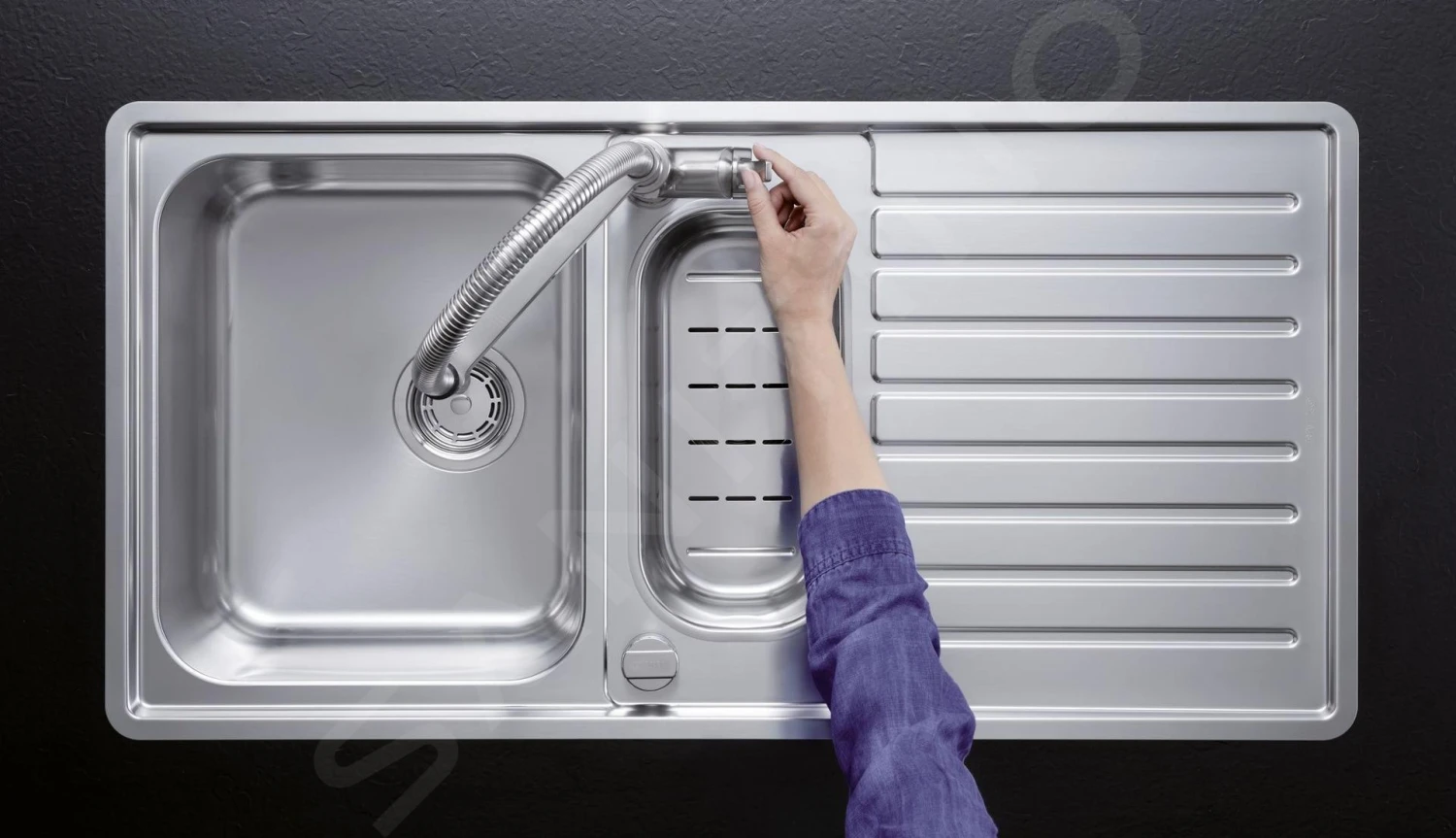 Blanco Solenta S - Wastafelkraan Met Flexibele Arm En Sproeikop, Rvs 522405 9 Blanco Solenta S - Wastafelkraan Met Flexibele Arm En Sproeikop, Rvs 522405 - Afbeelding 7