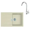 Franke Sets - Keukenset T104, Tectonite Spoelbak S2D 611-78 En Keukenkraan FP 9000.031, Beige/chroom 143.0675.728 -Exporteren Kraan Lux Winkel 91e7b58ea067cc3b8b85f948