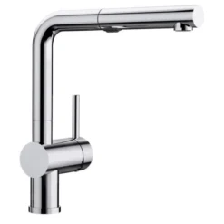 Blanco Linus S - Keukenkraan Met Uittrekbare Vuistdouche, Chroom 518406