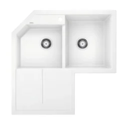 Blanco Metra 9 - Silgranit Spoelbak, 830x830 Mm, Wit 515568