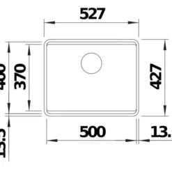 Blanco Etagon 500 - Silgranit Spoelbak, 527x427 Mm, Met Verschuifbare Rails, Aluminium 526345 -Exporteren Kraan Lux Winkel 933c69c4d929d405c86f8346 1