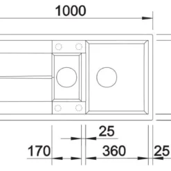 Blanco Metra 6 - Silgranit Spoelbak, 1000x500 Mm, Antraciet 513230 -Exporteren Kraan Lux Winkel 9392a11ab1828973ba43d0e3
