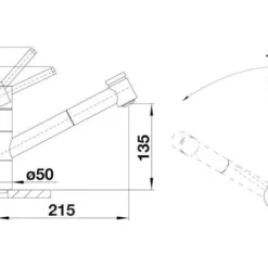 Blanco Tivo S - Keukenkraan Met Uittrekbare Vuistdouche, Chroom 518424 -Exporteren Kraan Lux Winkel 9438edb6e4c2b90c31711495