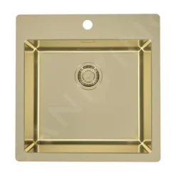 Alveus Pure Monarch - Spoelbak 515x525 Mm, Gold 1106867
