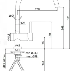 Paffoni Light - Keukenkraan, Chroom LIG280CR -Exporteren Kraan Lux Winkel 965b88014e316b59c8769172