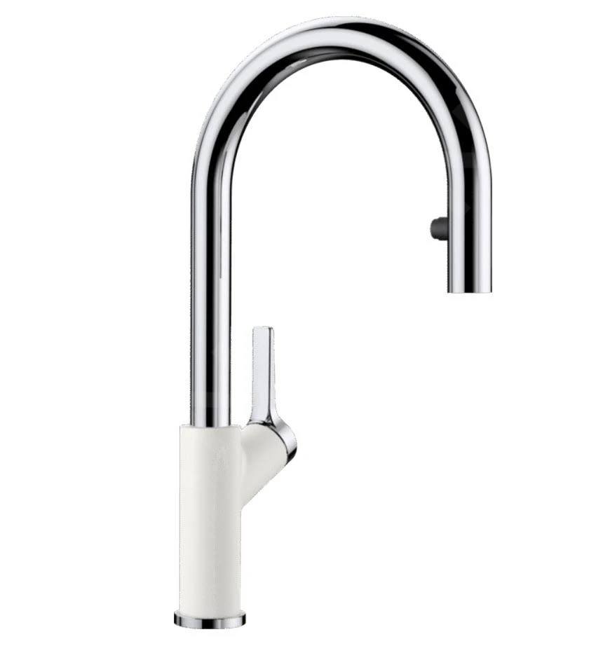 Blanco Carena S - Keukenraan Met Uittrekbare Sproeikop, Wit/chroom 521368 3 Blanco Carena S - Keukenraan Met Uittrekbare Sproeikop, Wit/chroom 521368