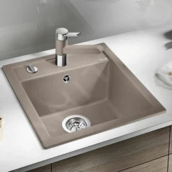 Blanco Dalago 45 - Silgranit Spoelbak, 465x510 Mm, Draaiknopbediening, Tartufo 517317 -Exporteren Kraan Lux Winkel 97684f3239be2b735407d3fd