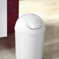 Aqualine Accessoires - Afvalbak 5 L, Wit Kuntstof 20309 -Exporteren Kraan Lux Winkel 976c821d90a6630287c78b1b