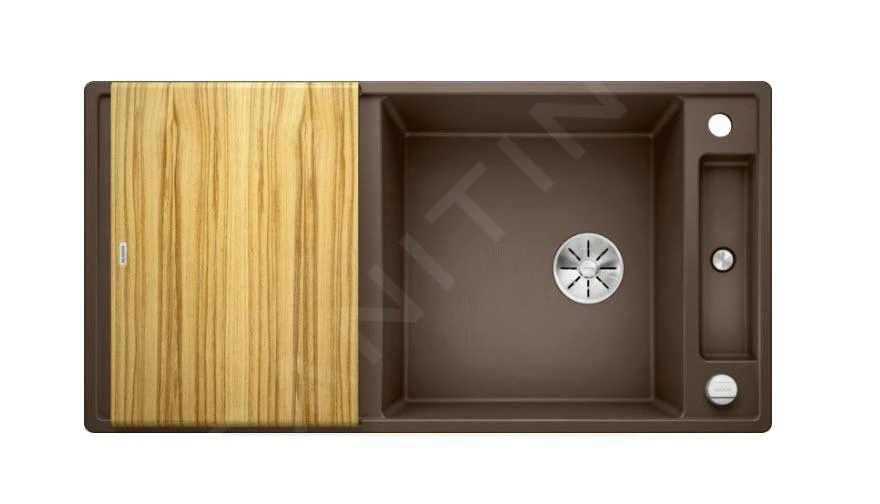 Blanco Axia III XL 6 - Silgranit Spoelbak, 1000x510 Mm, Met Accessoires, InFino, Coffee 523509 5 Blanco Axia III XL 6 - Silgranit Spoelbak, 1000x510 Mm, Met Accessoires, InFino, Coffee 523509 - Afbeelding 3