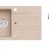 Alveus Sets - Set Granieten Spoelbak Cortina 140 En Keukenkraan Tonia, Beige SETA733 -Exporteren Kraan Lux Winkel 98734559be97a3dcf5942557