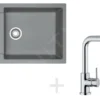 Franke Sets - Keukenset G76, Fragraniet Spoelbak MRG 611-78 BB, Steengrijs + Kraan FN 0147, Chroom 114.0365.684