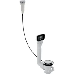 Geberit Toebehoren - Spoelbakaansluitingen Met Overloop En Draaibediening G 1 1/2, Glanzend Chroom 152.929.20.1