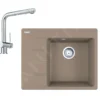 Franke Sets - Set G220, Fragraniet Spoelbak CNG 611-62 TL/7 En Keukenkraan Samoa, Cashmere/chroom 114.0650.745