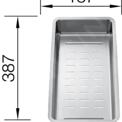 Blanco Accessoires - Inzetbakje Voor Divon II En Etagon Spoelbak, Rvs 231396 -Exporteren Kraan Lux Winkel 9aa9bfd9e0f520a476a605eb