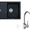 Franke Sets - Spoelbakset G54, BFG 611-62 Graniet Spoelbak, Onyx + Keukenkraan FC 650, Chroom 114.0323.799