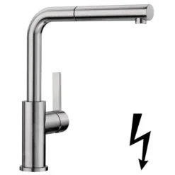 Blanco Lanora S - Keukenkraan Met Uittrekbare Sproeikop, Geborsteld Rvs 525126