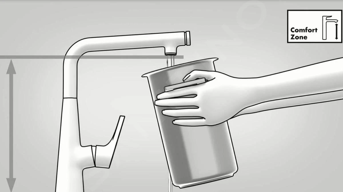 Hansgrohe M54 - Talis 220 Keukenkraan, Met Stopkraan Voor Vaatwasser, Chroom 72805000 6 Hansgrohe M54 - Talis 220 Keukenkraan, Met Stopkraan Voor Vaatwasser, Chroom 72805000 - Afbeelding 4