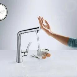 Axor Citterio - Keukenkraan Met Uittrekbare Vuistdouche En Schakelaar, Chroom 39862000 -Exporteren Kraan Lux Winkel PHOTO 228