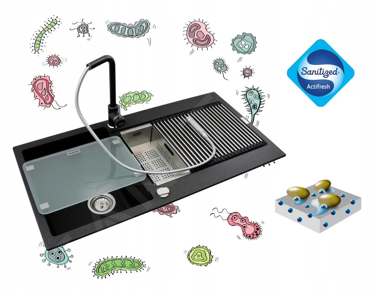 Franke Sets - Keukenset G39, Granieten Spoelbak MRG 611, Onyx + Samoa Kraan, Chroom 114.0283.419 8 Franke Sets - Keukenset G39, Granieten Spoelbak MRG 611, Onyx + Samoa Kraan, Chroom 114.0283.419 - Afbeelding 6