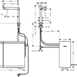Hansgrohe Aqittura M91 - Keukenkraan, SodaSystem, SBox, Chroom 76810000 -Exporteren Kraan Lux Winkel a2383fbbc95e6185392b9b95 1