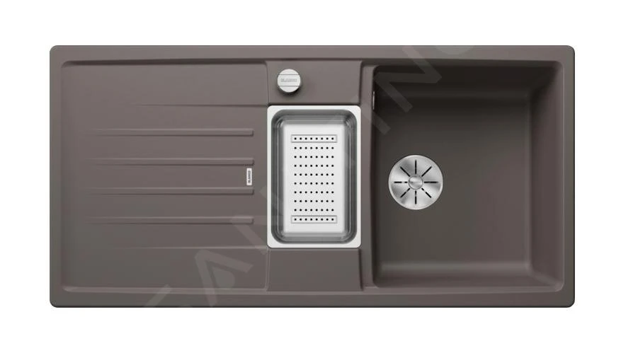 Blanco Lexa 6 - Silgranit Spoelbak, 1000x500 Mm, Met Afvoerbediening En Toebehoren, InFino, Grijs 527278 5 Blanco Lexa 6 - Silgranit Spoelbak, 1000x500 Mm, Met Afvoerbediening En Toebehoren, InFino, Grijs 527278 - Afbeelding 3