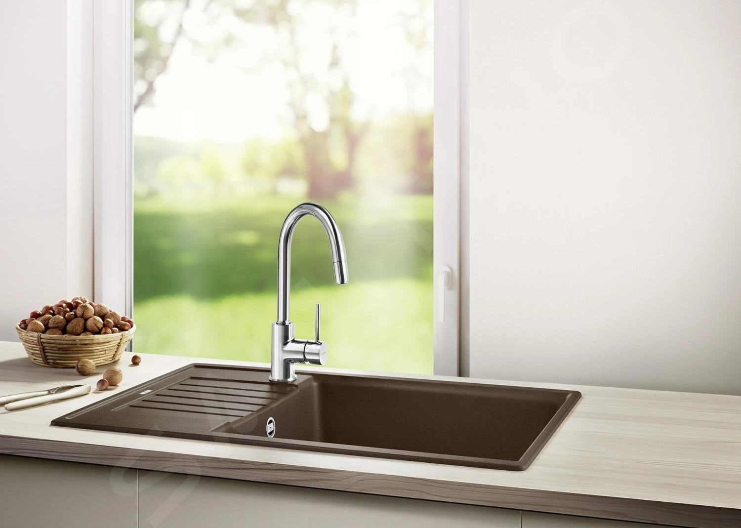 Blanco Zia XL 6 - Silgranit Spoelbak, 780x500 Mm, Met Afvoerregeling, Coffee 523272 5 Blanco Zia XL 6 - Silgranit Spoelbak, 780x500 Mm, Met Afvoerregeling, Coffee 523272 - Afbeelding 3