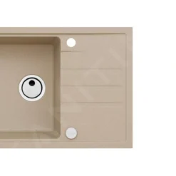 Alveus Sets - Set Spoelbak Intermezzo 130 En Keukenkraan Tonia, Beige SETA025