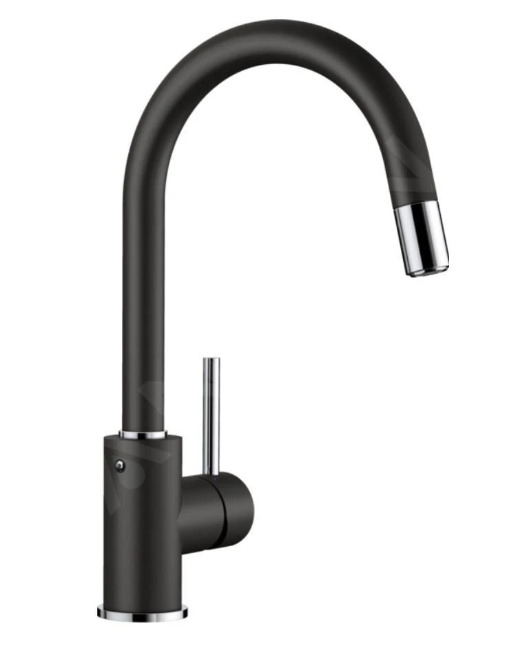 Blanco Mida S - Keukenraan Met Uittrekbare Sproeikop, Zwart/chroom 526146 3 Blanco Mida S - Keukenraan Met Uittrekbare Sproeikop, Zwart/chroom 526146