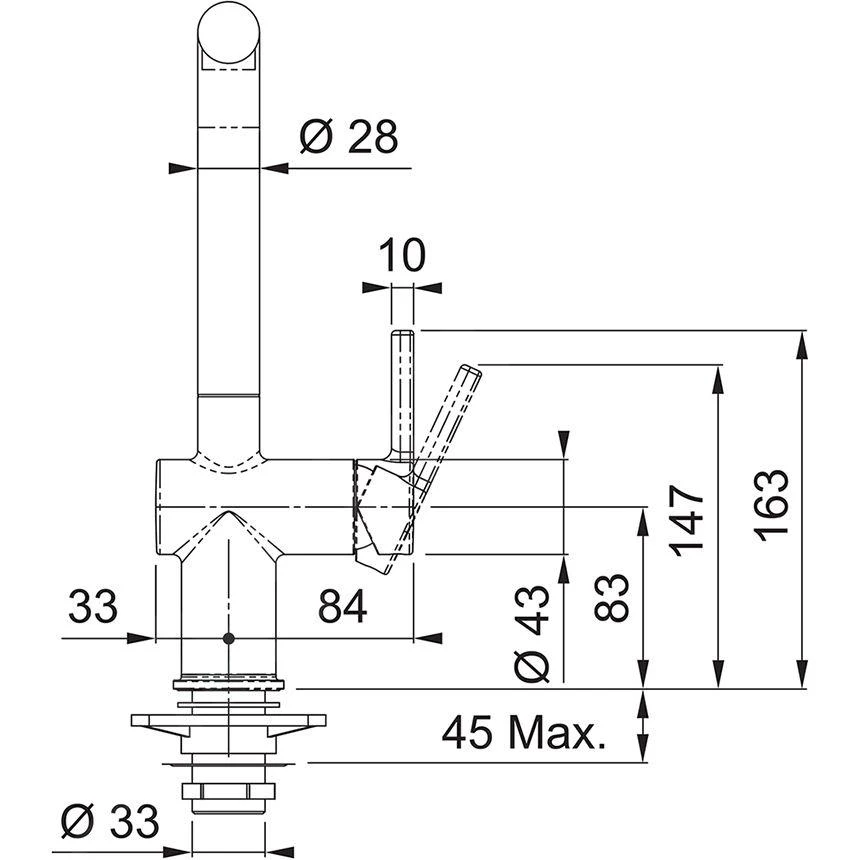 Franke Active New - Keukenkraan FN 6100.031, Chroom 115.0653.298 5 Franke Active New - Keukenkraan FN 6100.031, Chroom 115.0653.298 - Afbeelding 3