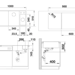 Blanco Axia III 6 - Silgranit Spoelbak, 1000x510 Mm, Met Afvoerbediening En Toebehoren, InFino, Wit 524657 -Exporteren Kraan Lux Winkel ab36e55a318b4a600a0ae768