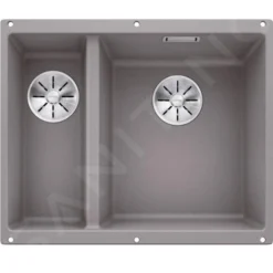 Blanco Subline 340/160 - Silgranit Spoelbak, 555x460 Mm, Spoelbak Rechts, InFino, Aluminium 523560