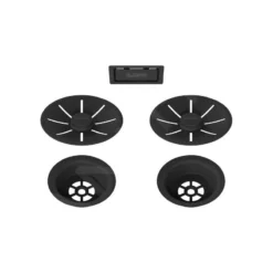 Blanco Accessoires - Afvoerzeef C-overflow, Voor Dubbele Spoelbak, BlackEdition, Mat Zwart 239979