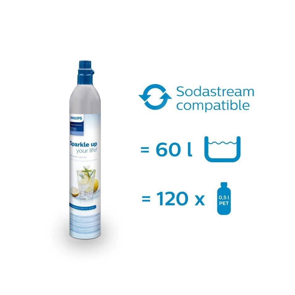 Philips GoZero - Sodamaker Lite Met Toebehoren, Zwart ADD4901BK/10 8 Philips GoZero - Sodamaker Lite Met Toebehoren, Zwart ADD4901BK/10 - Afbeelding 6