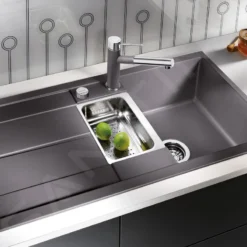 Blanco Metra 6 - Silgranit Spoelbak, 1000x500 Mm, Met Draaiknopbediening, Rock Grey 518877 -Exporteren Kraan Lux Winkel b2f113548e42982fff7c947d