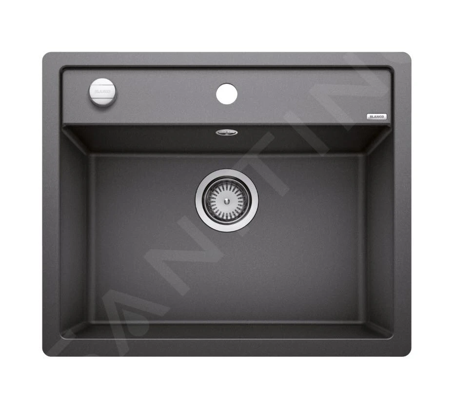 Blanco Dalago 6 - Silgranit Spoelbak, 605x500 Mm, Met Afvoerregeling, Antraciet 514773 3 Blanco Dalago 6 - Silgranit Spoelbak, 605x500 Mm, Met Afvoerregeling, Antraciet 514773