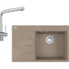 Franke Sets - Set G224, Fragraniet Spoelbak CNG 611-78 TL/7 En Keukenkraan Samoa, Cashmere/chroom 114.0650.799