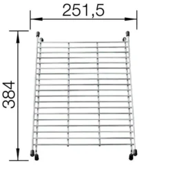 Blanco Accessoires - Inzet Rooster Voor Spoelbak, 251x384 Mm, Rvs 234795 -Exporteren Kraan Lux Winkel b597903a7062e81b255bd75e
