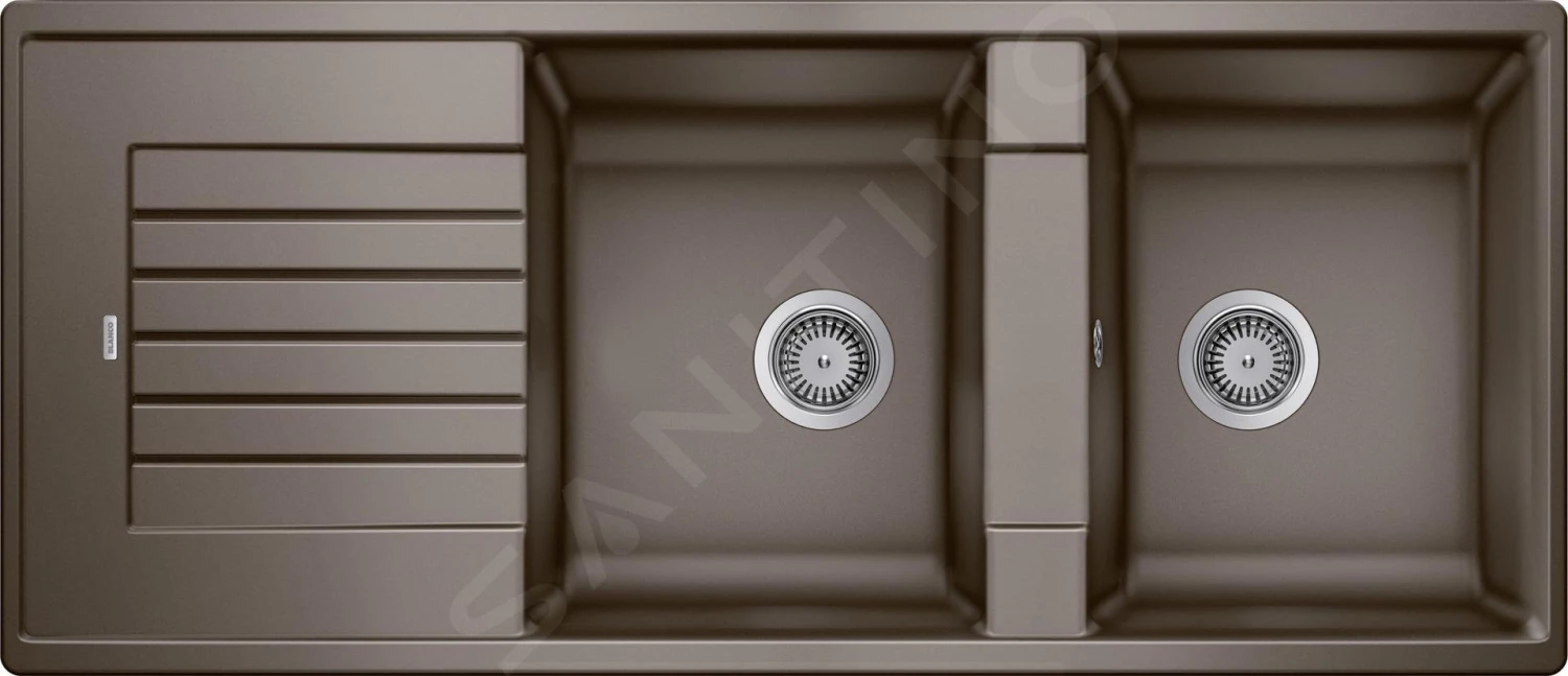 Blanco Zia 8 - Silgranit Spoelbak, 1160x500 Mm, Coffee 515602 3 Blanco Zia 8 - Silgranit Spoelbak, 1160x500 Mm, Coffee 515602
