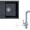 Franke Sets - Keukenset G39, Granieten Spoelbak MRG 611, Onyx + Samoa Kraan, Chroom 114.0283.419