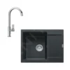 Franke Sets - Keukenset G165, Fragraniet Spoelbak MRG 611-62 En Keukenkraan FP 0408.031, Onyx/chroom 114.0587.924 -Exporteren Kraan Lux Winkel b93e8f1ba9566b1a326da26b