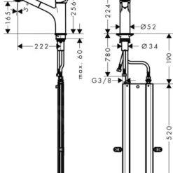 Hansgrohe Talis M52 - Keukenkraan M5216-H170 Met Uittrekbare Handdouche, SBOX, Chroom 73860000 -Exporteren Kraan Lux Winkel ba41cea167c16365bd08381b