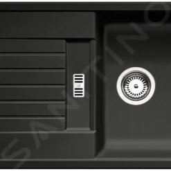 Blanco Zia 45 - Silgranit Spoelbak, 780x500 Mm, Zwart 526013