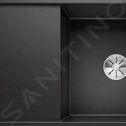 Blanco Axia III 5 - Silgranit Spoelbak, 905x500 Mm, Met Toebehoren, InFino, Zwart 525847